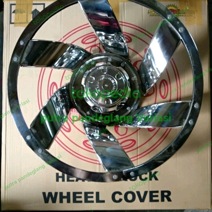 Dop roda ring 16 mobil truk warna Chrome belakang 2 pcs