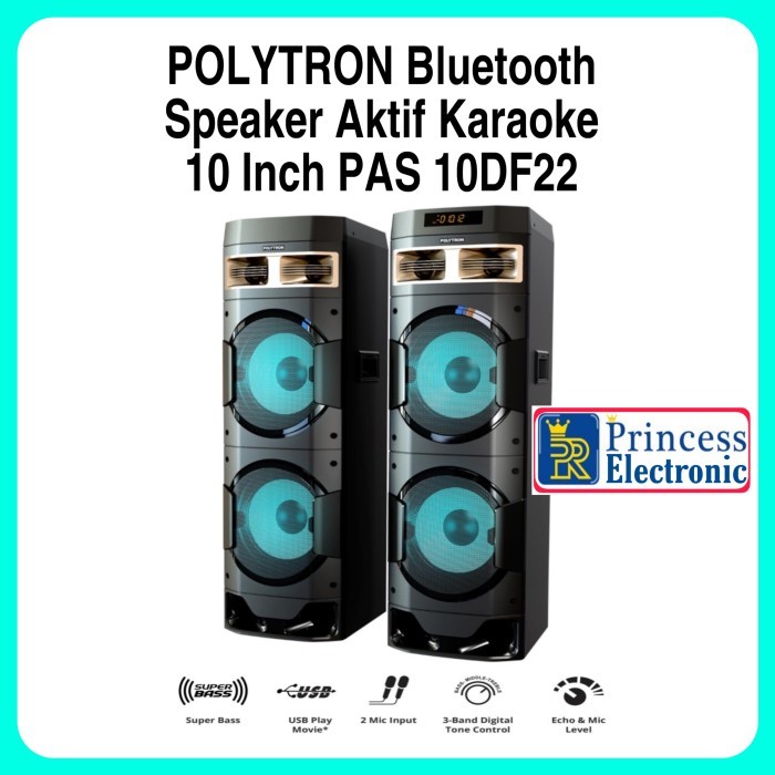 polytron speaker Aktif PAS 10DF22 bluetooth karaoke super bass