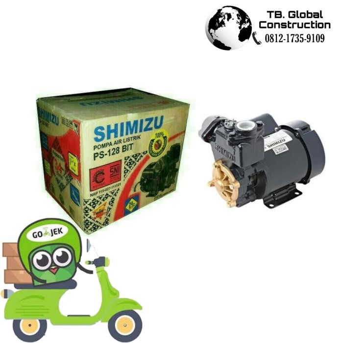 Termurah Mesin Air Shimizu Ps-128 Bit / Pompa Air Shimizu / Pendorong Air