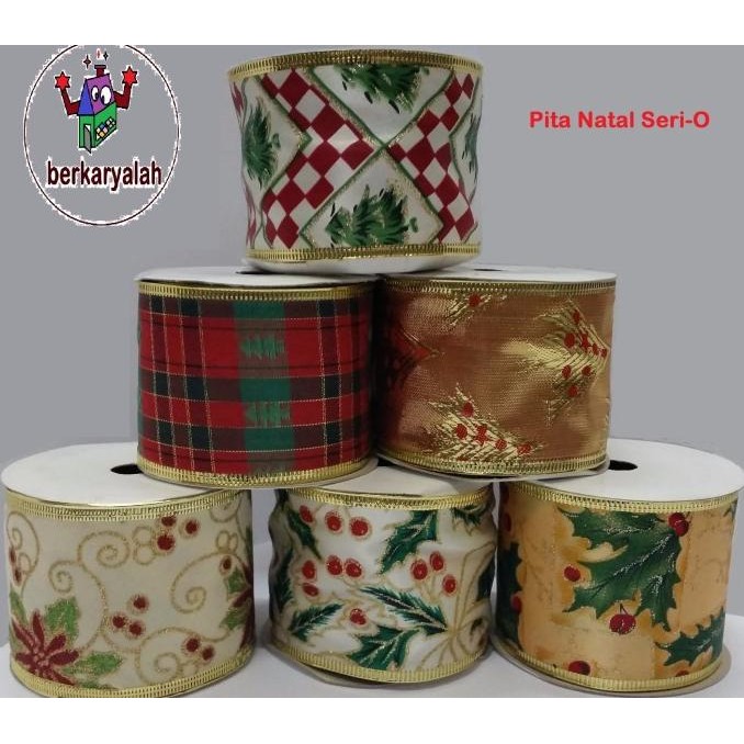 

Promo Pita Natal Christmas Ribbon Seri O (6,3Cm X 2,75M) (Per Roll) Murah