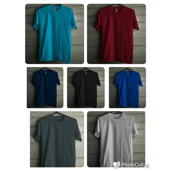 XXL 2XL BiG SiZE Kaos Polos Custom Katun Combed 30 Distro Baju Pria Wanita Sablon Obral Murah Tshirt