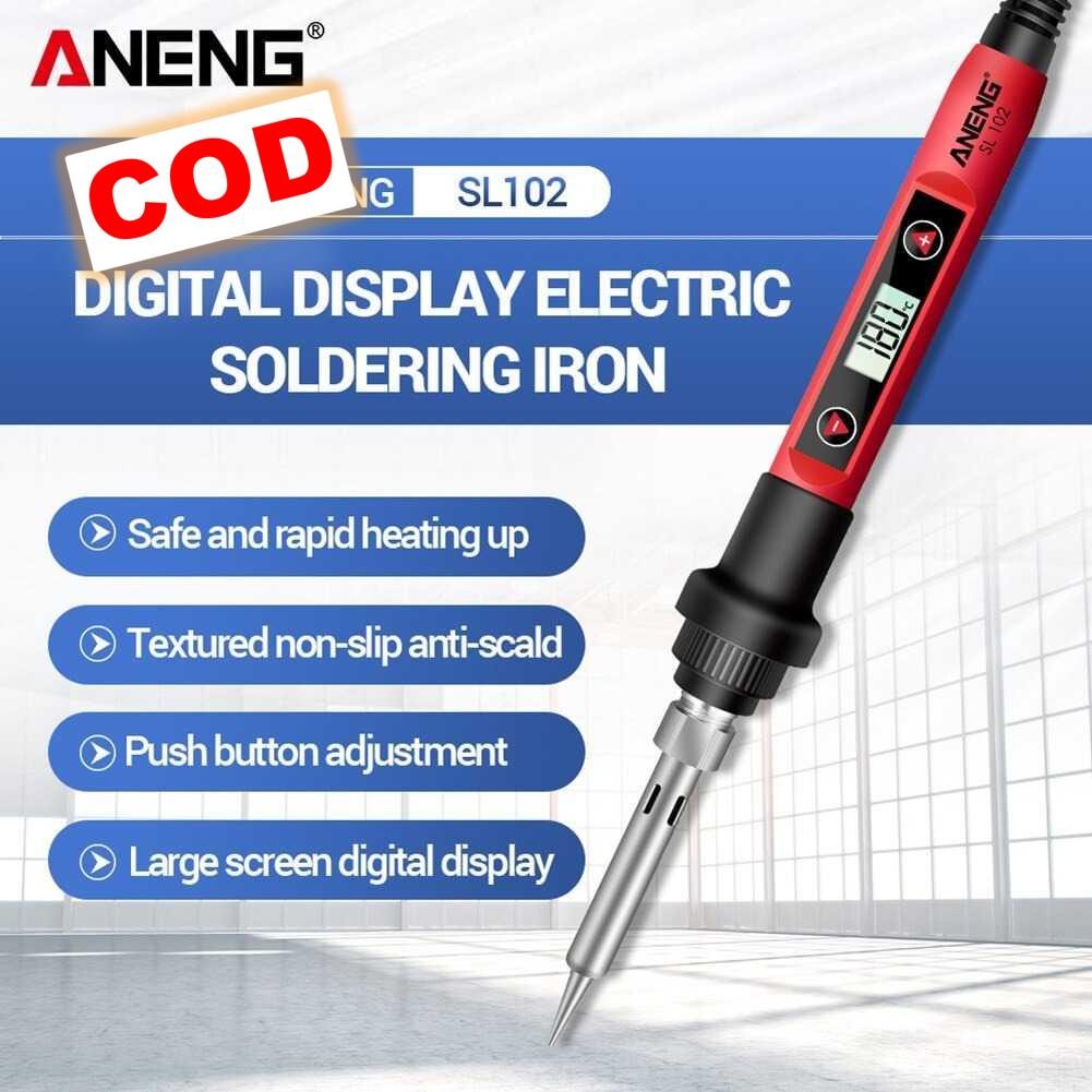 Solder Temperatur Suhu Adjustable LCD Display Las Elektrik 60W