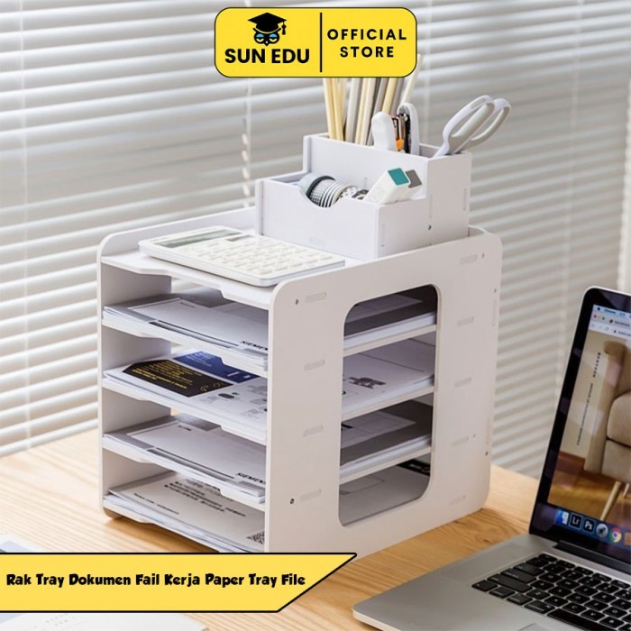 

PROMO! Box File Rak Buku Kertas Dokumen Susun/ Rak Penyimpanan File Portable Kuat dan Kokoh