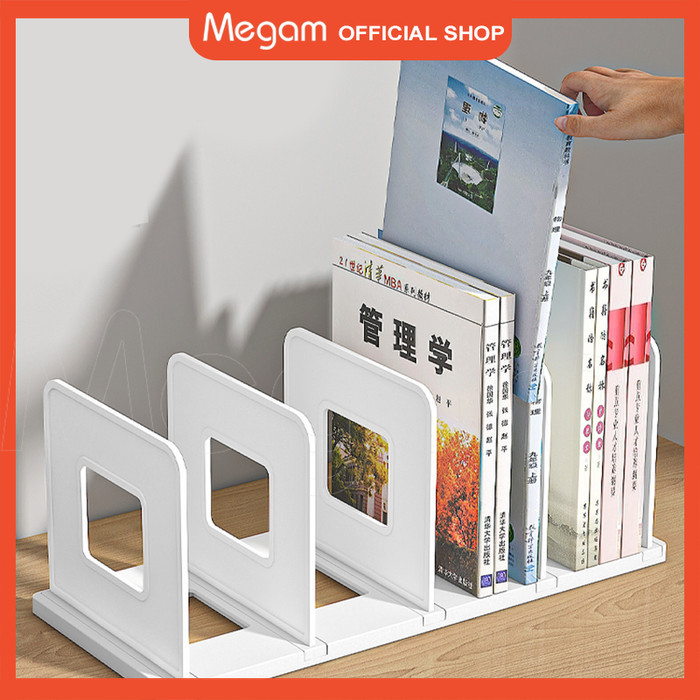 

BISA E-KATALOG! MEGAM Rak Buku Sekat Organizer Rak Sekat Penyimpanan Meja Rak Box File HSB737