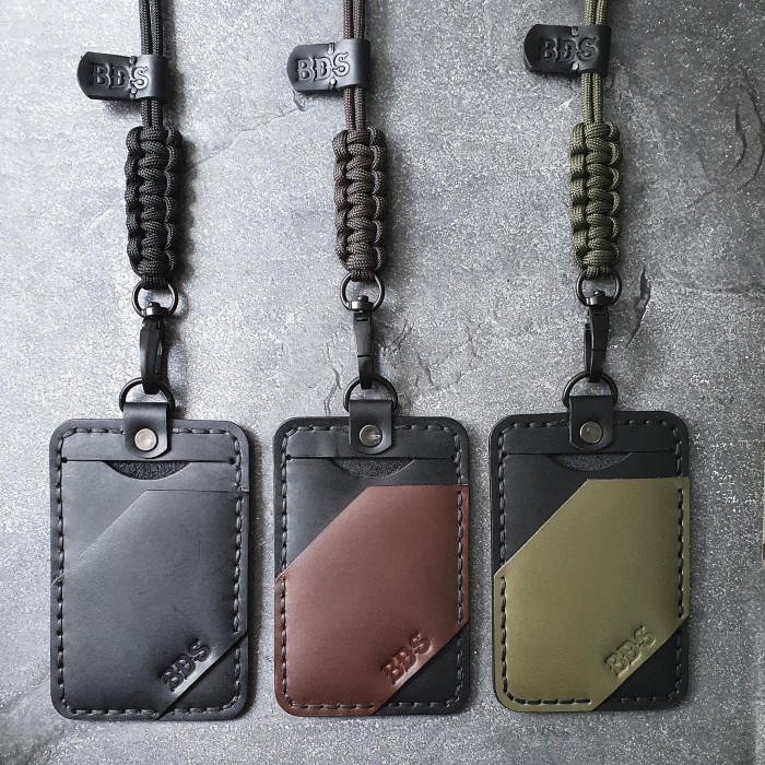 

BISA SPK! BDS - Salvo - Leather ID card Holder and paracord lanyard