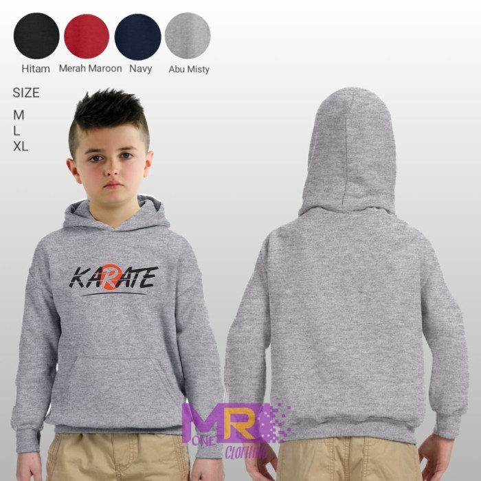 New Desain Sendiri Jaket Hoodie Anak Karate