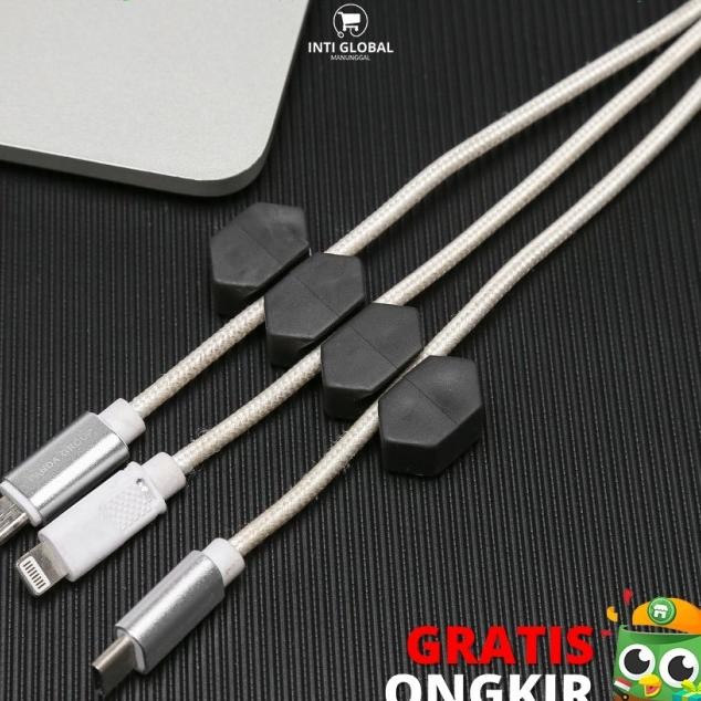 

Cable Clip Klip Kabel Organizer Gikat Kabel Hitam Nimalist Meja