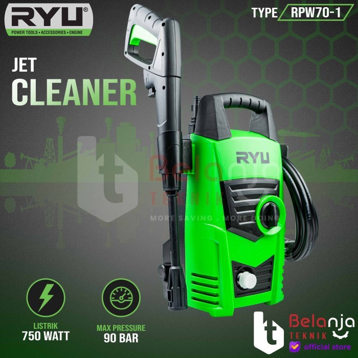 RYU Mesin Jet Cleaner RPW 70 - 1 Alat Cuci Steam Mobil Motor RPW70 1
