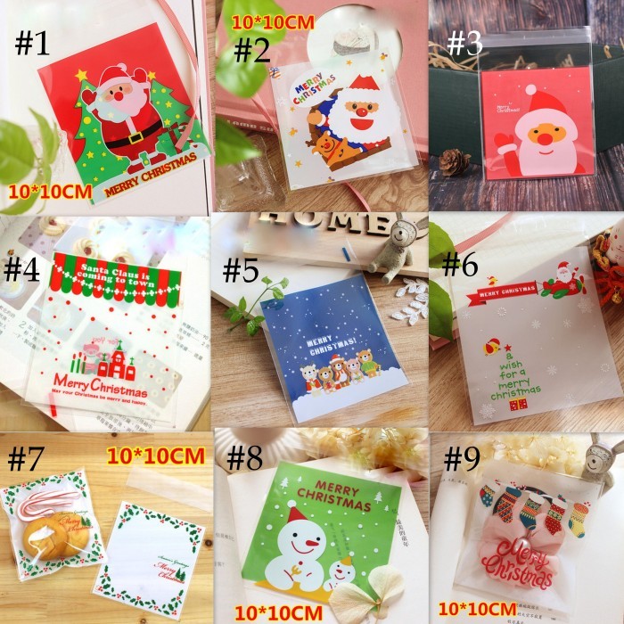 

Christmas Plastic Seal 03 / Plastik Kue Cookie Natal 10x10 cm