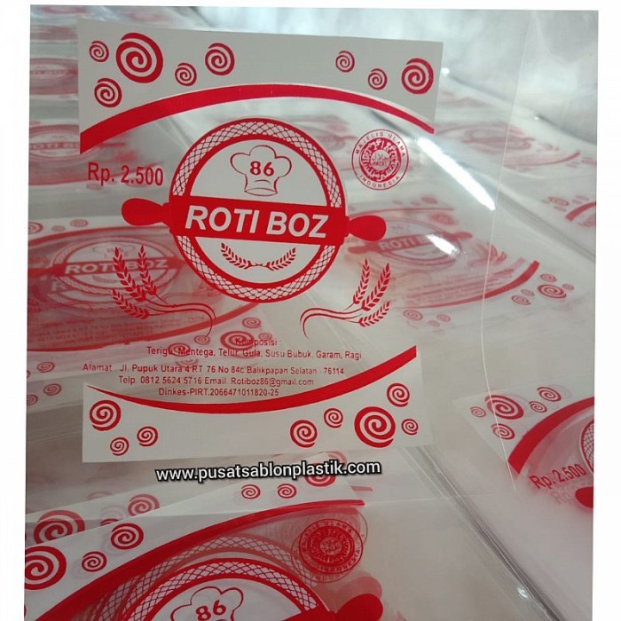 

ONGKOS SABLON 1 WARNA 1 SISI PLASTIK OPP ROTI