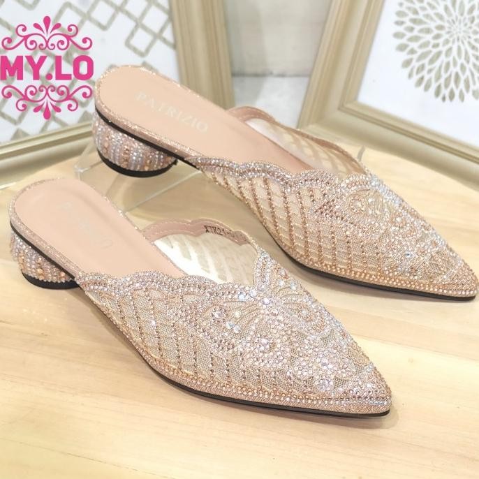SANDAL PESTA WANITA WEDGES SELOP KEBAYA IMPORT MYLO MS5A66 KRW