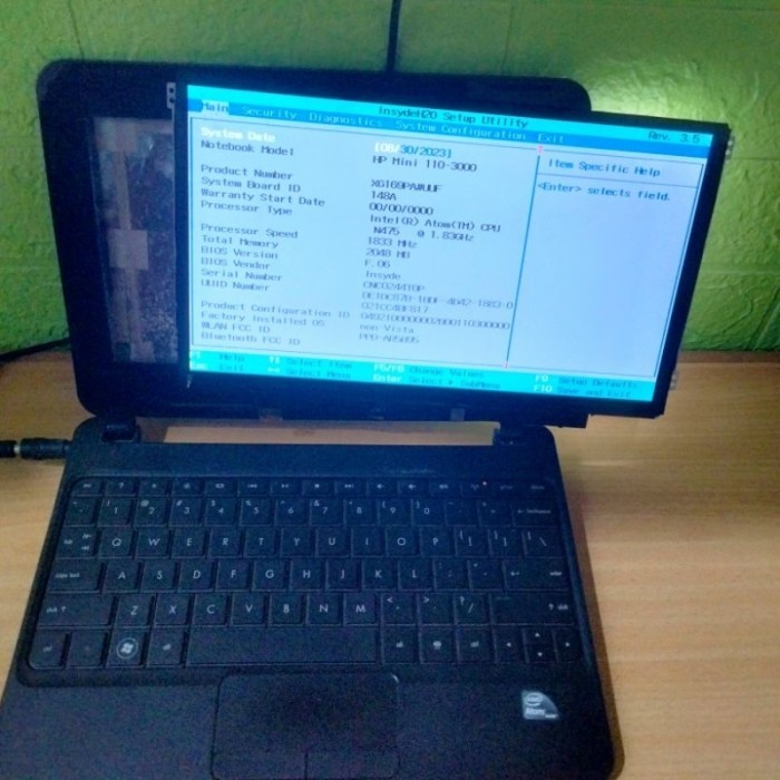 MOTHERBOARD MAINBOARD MOBO MESIN NORMAL LAPTOP HP MINI 110-3014TU