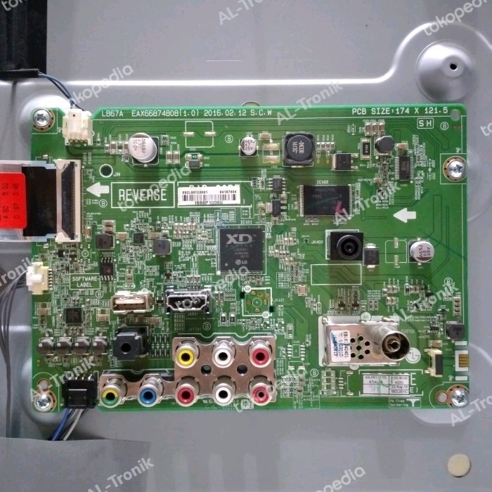 MAINBOARD TV LED LG 43 INCH MODEL 43LH511T MESIN MOBO MB 43LH511 43LH