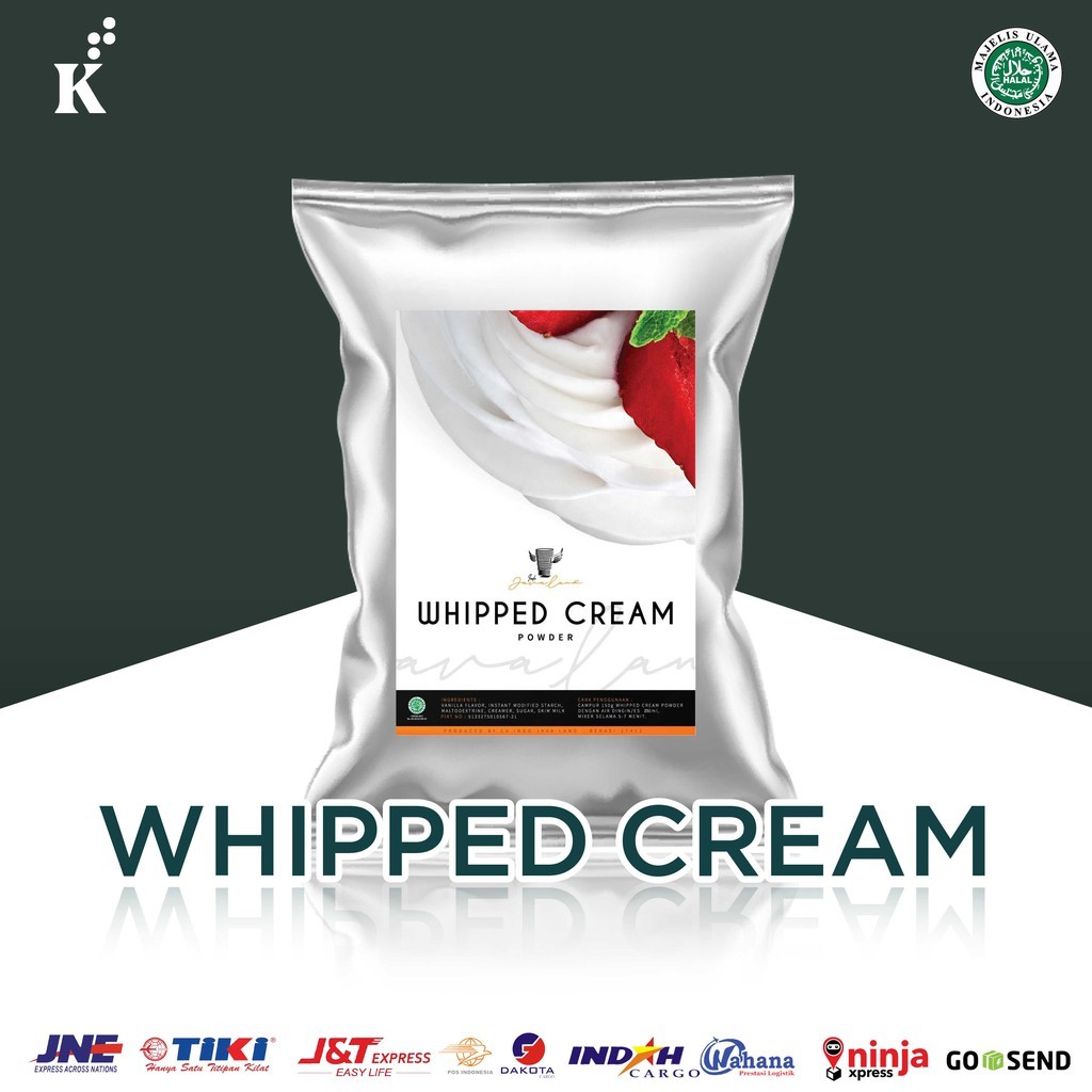 

Javaland Topping Whipped Cream 500gr | Topping Premix Kue | Powder Drink
