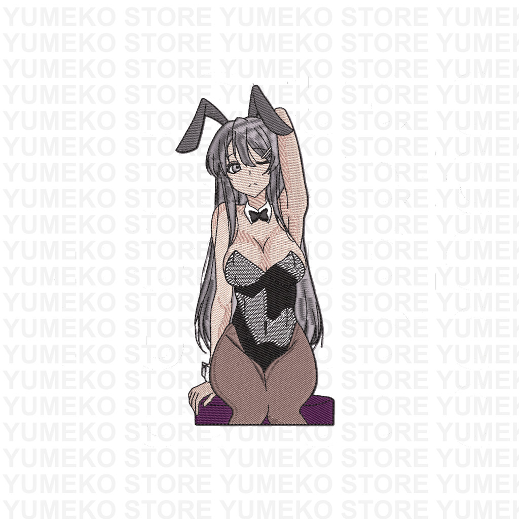 Kaos Bordir Anime - Mai Sakurajima | Seishun Buta Yarou wa Bunny Girl Senpai