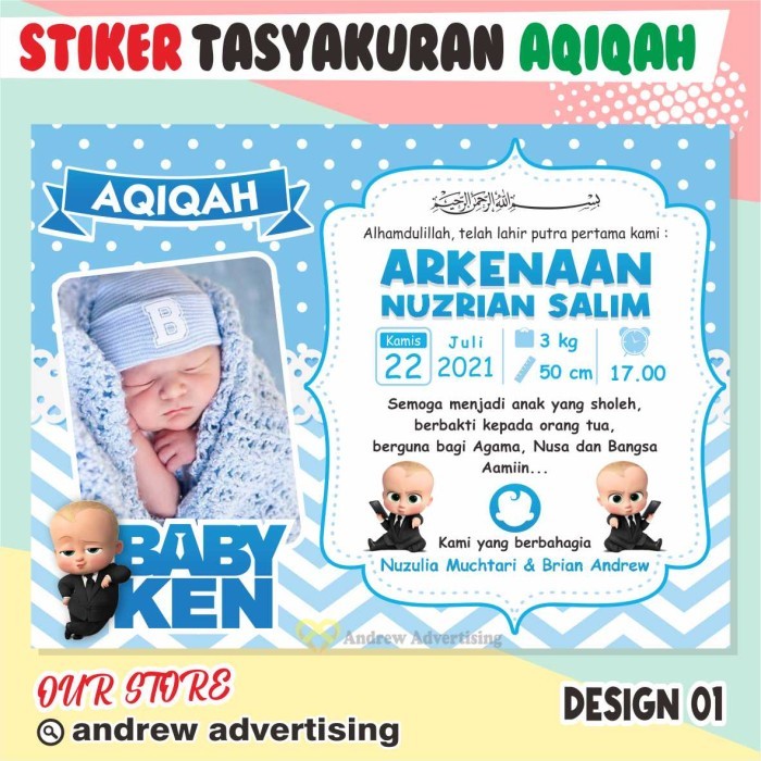

STIKER AQIQAH / Tasyakuran Aqiqah