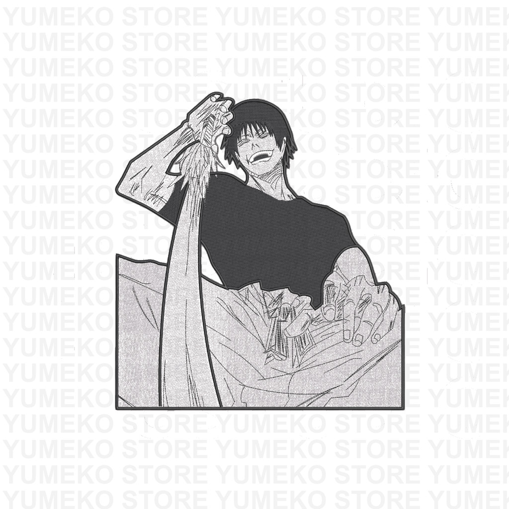 Kaos Bordir Anime - Toji Fushiguro | Jujutsu Kaisen