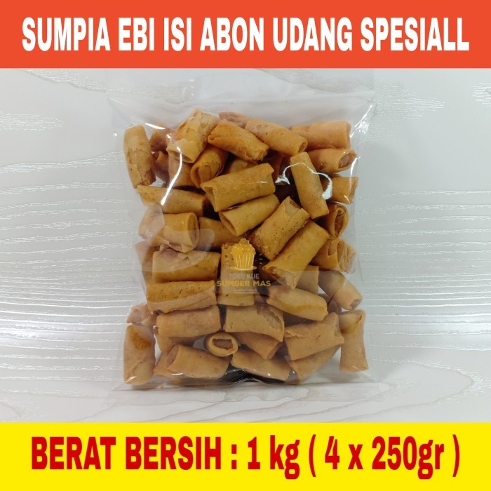 

HOST SALE! SUMPIAH SUMPIA UDANG SUMPIA EBI SUMPIA MURAH SNACK SUMPIA 1 KG