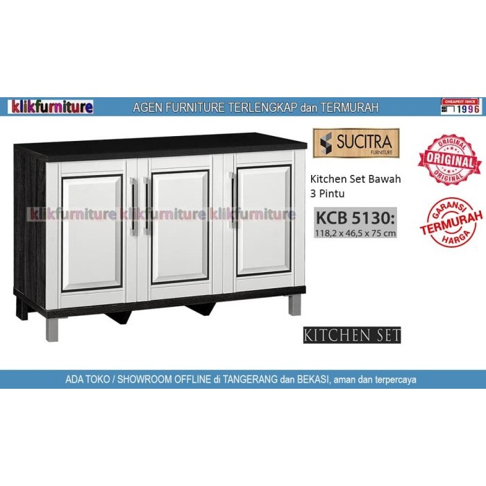 Kcb 5130 Sucitra Kitchen Set Bawah 3 Pintu