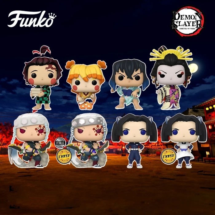 Funko Pop Demon Slayer Tengen Uzui Inosuke Aoi Tanjiro Daki Zenitsu