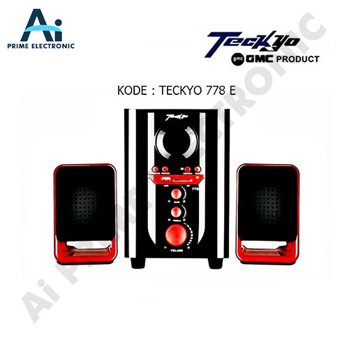 ORIGINAL TECKYO 778E Speaker Multimedia GMC Teckyo 778E Bluetooth SD Card USB Remote
