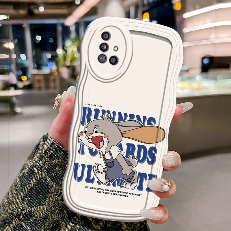 Casing Hp Untuk Samsung Galaxy A51 M40s Case Casing HP Kesing kelinci berlari Softcase gelombang tra
