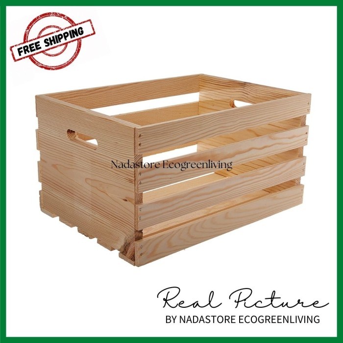 Wooden Crates , Wooden Basket, Storage Crates W010