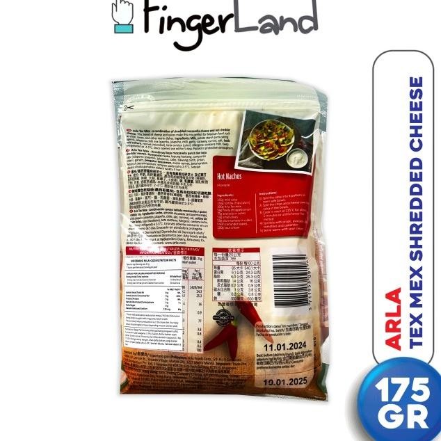 

Arla Tex Mex 25% Shredded 175 Gr Keju Parut Mozzarella & Cheddar Merah