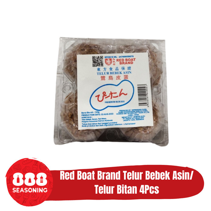 Pring - Red Boat Brand Telur Bitan Telur Bebek Asin 4 Pcs