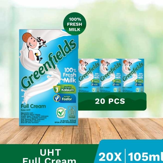 

Bundling Susu Greenfields Uht Full Cream 105 Ml X 20 Pcs