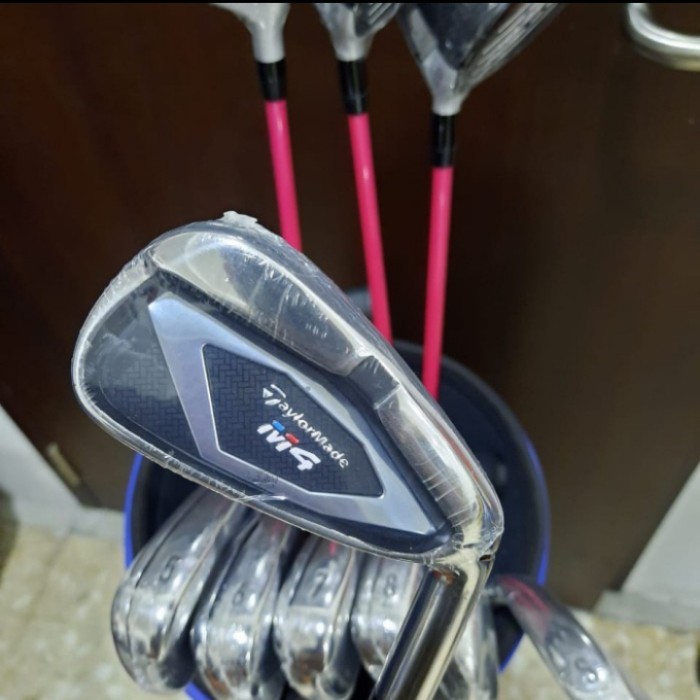 Golf Stick Ladies Fullset Taylormade M4+Bag-Biru