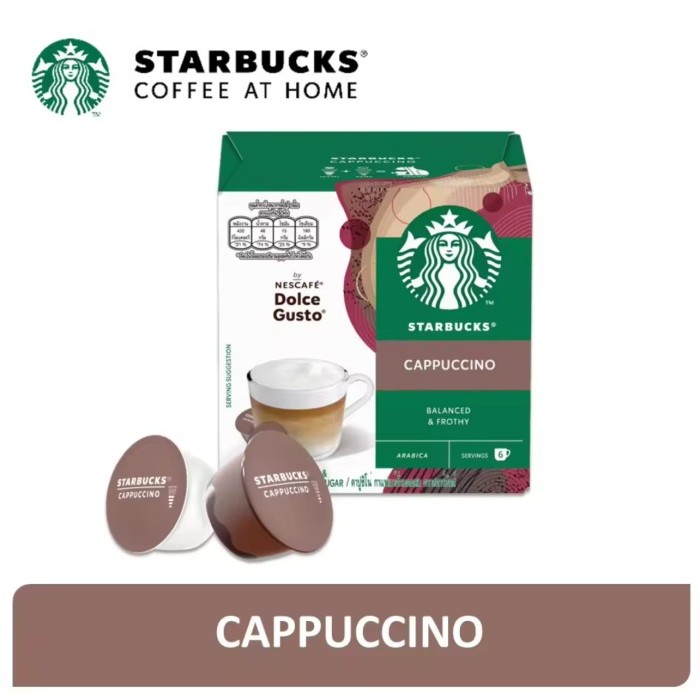 

Nescafe Dolce Gusto Starbucks Cappuccino - Coffee Capsules