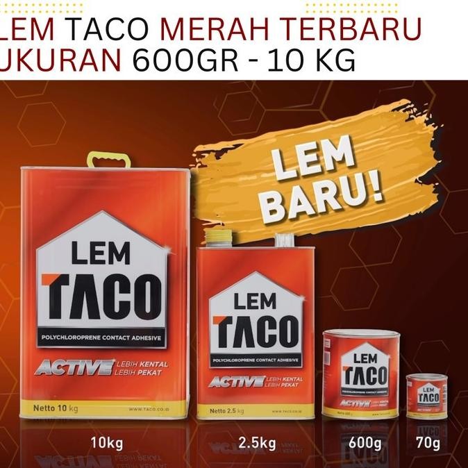 

Lem Taco Kuning Serbaguna 2.5 Kg