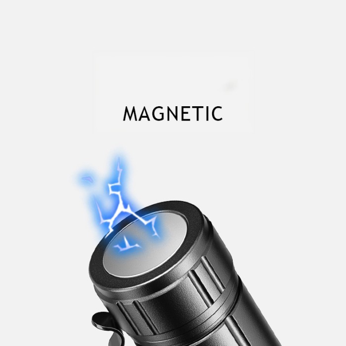 ZINE Z25 600 lumens Zoomable Flashlight Senter P50 18350 Magnetic