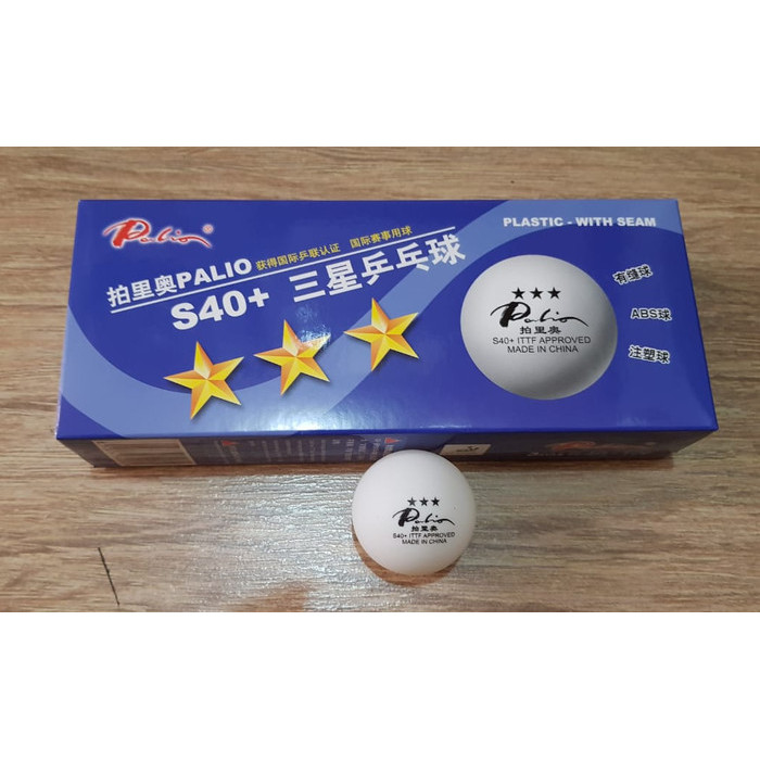 Bola Pingpong Palio 3* 40+ Isi 10
