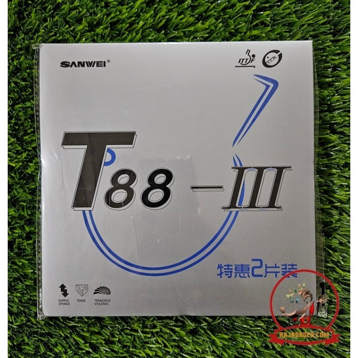 Karet Rubber Pingpong Tenis Meja Sanwei T88-Iii T88 Iii Isi 2 Original