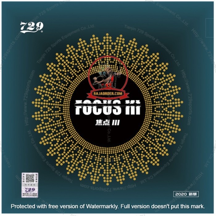 729 Focus Iii - Rubber Karet Ritc Friendship - Pingpong Tenis Meja