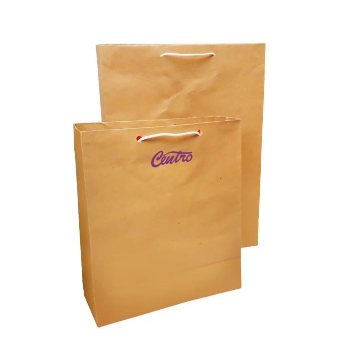 

Beli - Paperbag Paper Bag Kantong Kertas Goodiebag Tas Ultah Coklat Polos