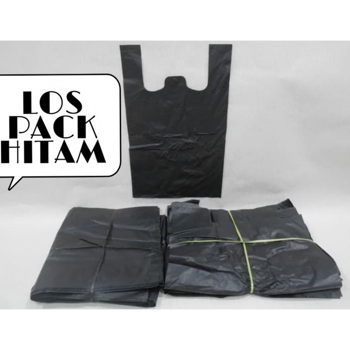 

Beli - Los Pack Hitam Tebal 24 900 Gram/Kantong Plastik Hitam/Kresek Hitam