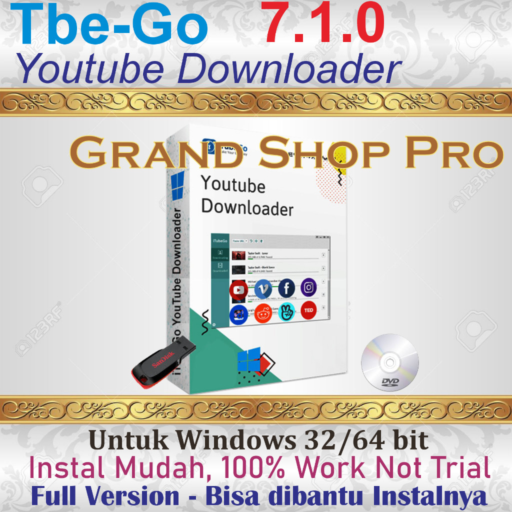 iTubeGo Youtube Downloader (Full Version, Not Trial)