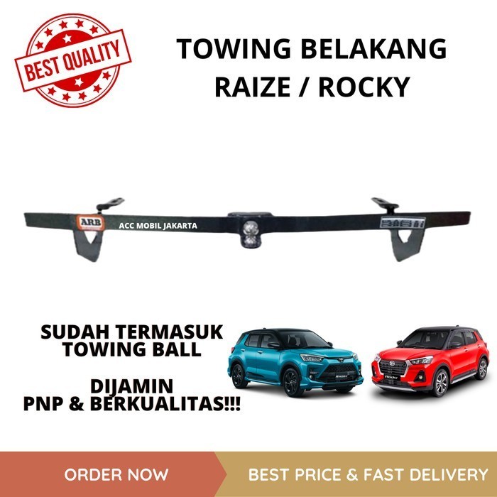 TOWING BAR ABESI BUMPER BELAKANG MOBIL ROCKY RAIZE