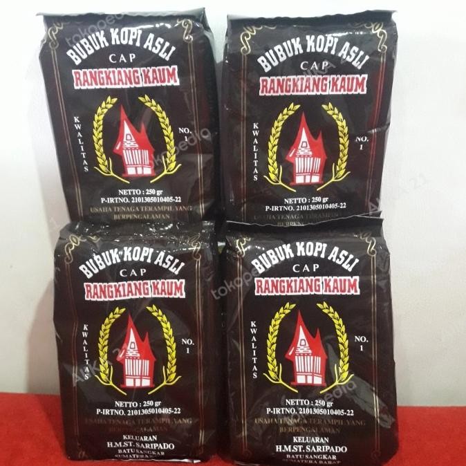 

Kopi Bubuk Cap Rangkiang Kaum Asli Batusangkar 1 Kg