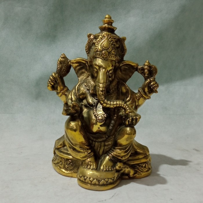 ;&;&;&;&] patung Dewa Ganesha perunggu medium