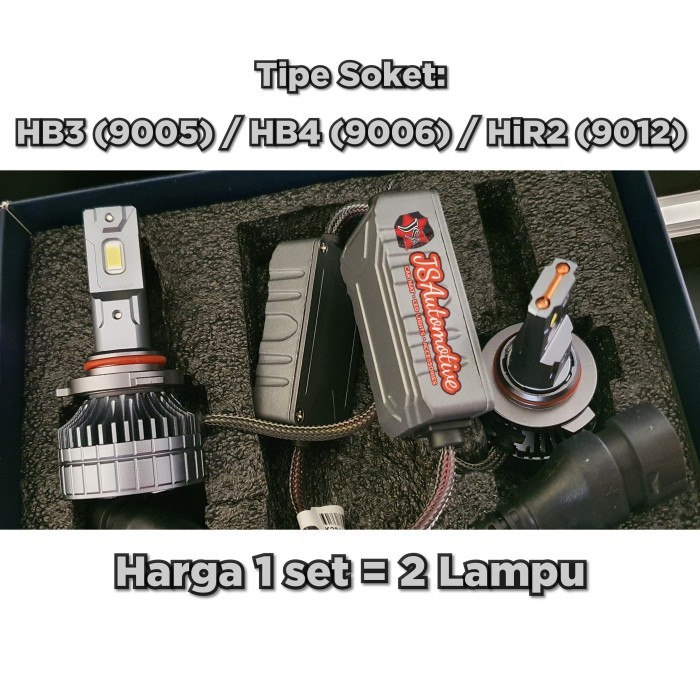 Lampu LED Headlamp/Foglamp Mobil Motor dijamin PALING TERANG (H8/H11/H16/HB4/HB3/H7/HiR2/H4)