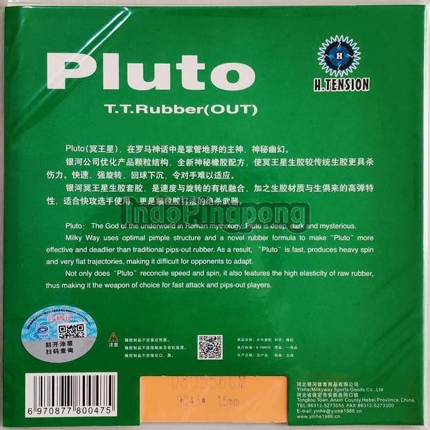 Free Ongkir Yinhe Pluto 1.5 - Short Pips Bintik Serang Pendek