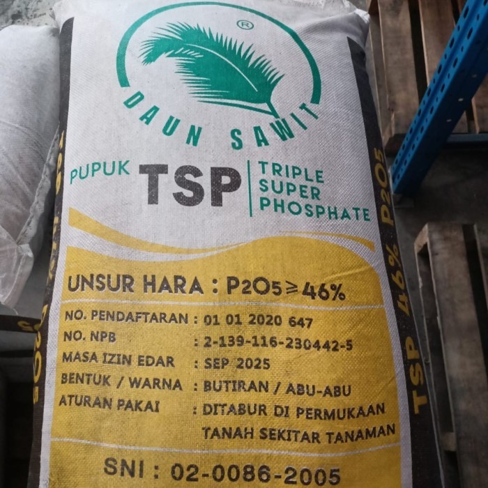 PUPUK TSP DAUN SAWIT KEMASAN 50KG ORIGINAL PABRIK