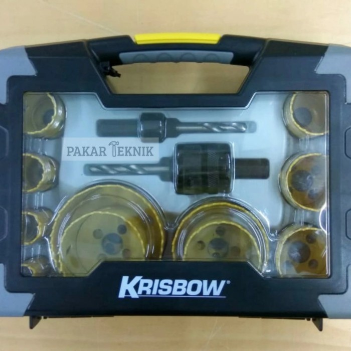 ready2 Krisbow Bi Metal Hole Saw 19-76 mm 15 pcs / Set Mata Bor Krisbow