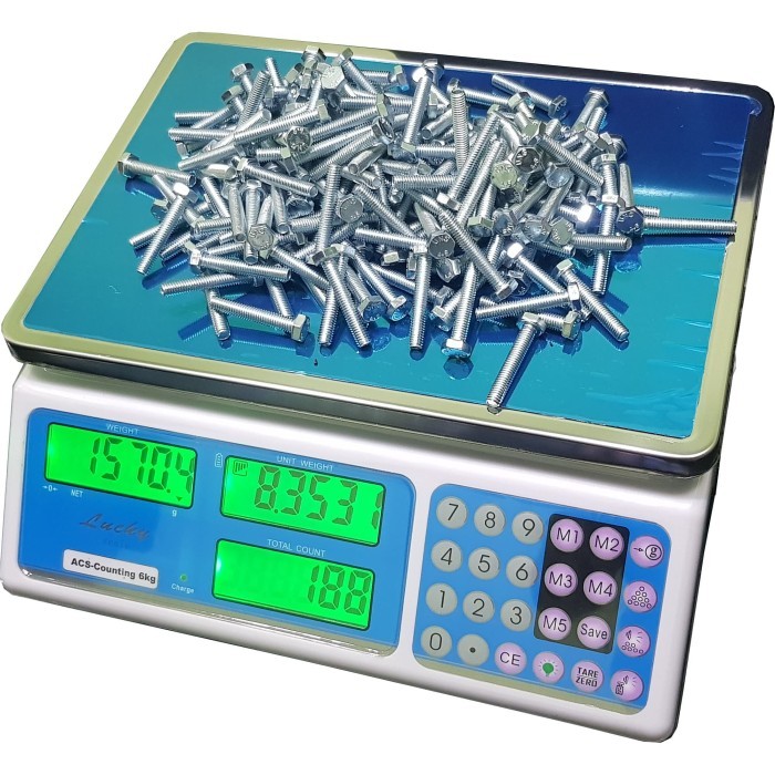 

newgan!! Timbangan Digital Counting Lucky ACS-W 6kg x 0.2g Timbangan hitung