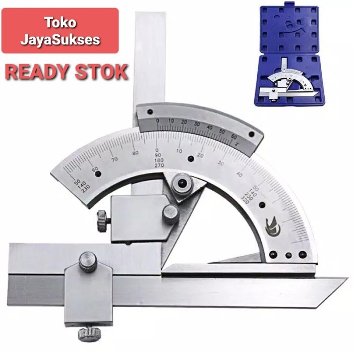 

newgan!! GONIOMETER UNIVERSAL BEVEL PROTRACTOR 0 - 320 / ALAT PENGUKUR SUDUT