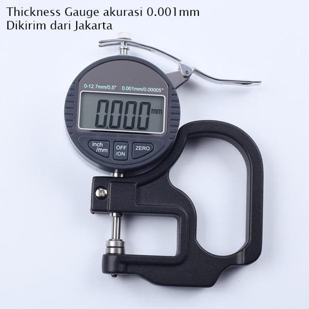 

newgan!! Thickness Gauge 0.001 mm Micrometer Tester 0.001mm Ketebalan Milimeter